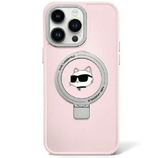 - Karl Lagerfeld Karl Lagerfeld KLHMP15SHMRSCHP iPhone 15 6.1" pink / pink hardcase Ring Stand Choupette Head MagSafe rozā