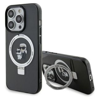 - Karl Lagerfeld Karl Lagerfeld KLHMP15XHMRSKCK iPhone 15 Pro Max 6.7" black / black hardcase Ring Stand Karl&Choupette MagSafe melns