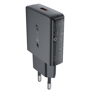 - Acefast Acefast A65 PD 20W GaN USB-C Ultra Slim Wall Charger Black