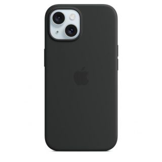 Apple Apple Apple Silicone Case MT0J3ZM / A MagSafe for iPhone 15 - black melns