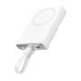 - Joyroom Powerbank Joyroom JR-PBM01 magnetic 10000mAh 20W with stand + Lightning cable USB-C white balts