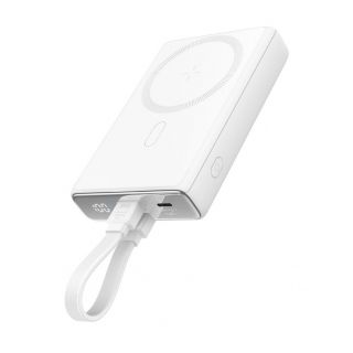 - Joyroom Powerbank Joyroom JR-PBM01 magnetic 10000mAh 20W with stand + Lightning cable USB-C white