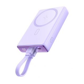 - Joyroom Powerbank Joyroom JR-PBM01 magnetic 10000mAh 20W with stand + Lightning cable USB-C purple