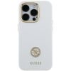 Аксессуары Моб. & Смарт. телефонам GUESS Guess Guess Silicone Logo Strass 4G case for iPhone 15 - white balts Внешние акумуляторы