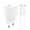 Bezvadu ierīces un gadžeti - Acefast Acefast A73 PD 20W GaN wall charger + USB-C cable white 