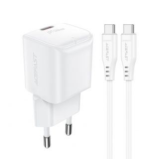 - Acefast Acefast A73 PD 20W GaN wall charger + USB-C cable white