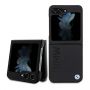 BMW BMW BMW Leather Hot Stamp case for Samsung Galaxy Z Flip 5 - black