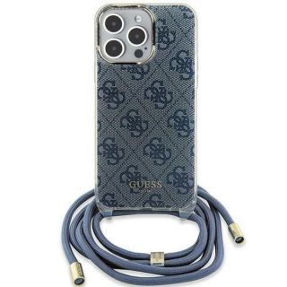 GUESS Guess Guess Crossbody Cord 4G Print Case for iPhone 15 / 14 / 13 - Blue zils
