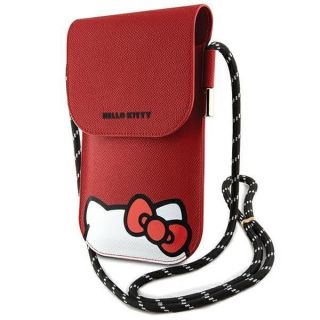 - Hello Kitty Hello Kitty Leather Hiding Kitty Cord bag red sarkans