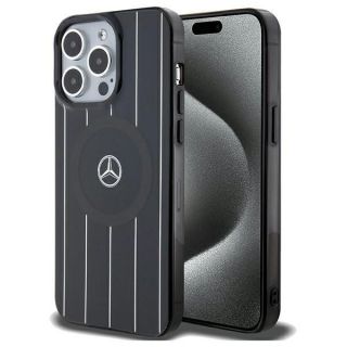 - Mercedes-Benz Mercedes Double Layer Crossed Lines MagSafe case for iPhone 15 Pro black melns