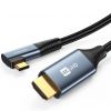 Aksesuāri datoru/planšetes - Joyroom USB-C HDMI cable Joyroom SY-20C1 angled 4K 60Hz 2m – gray pe...» 