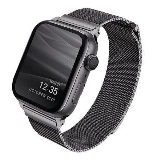 - UNIQ Uniq Dante Stainless Steel strap for Watch 1 / 2 / 3 / 4 / 5 / 6 / 7 / 8 / SE / SE2 38 / 40 / 41mm graphite