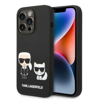 - Karl Lagerfeld Karl Lagerfeld KLHMP14LSSKCK iPhone 14 Pro 6.1 "hardcase black  /  black Liquid Silicone Karl & Choupette Magsafe