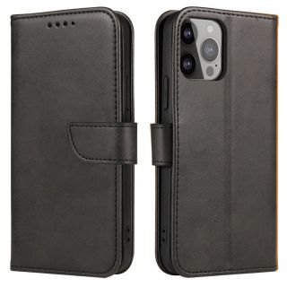- Hurtel - Magnet Case case for Asus Zenfone 9 flip cover wallet stand black
