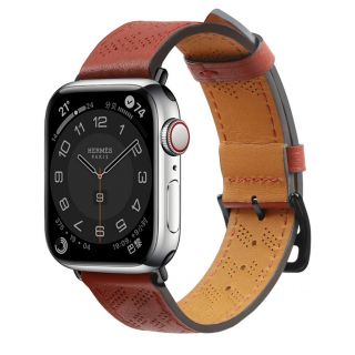 - Hurtel Strap Leather for Watch 38  /  40  /  41 mm band bracelet red
