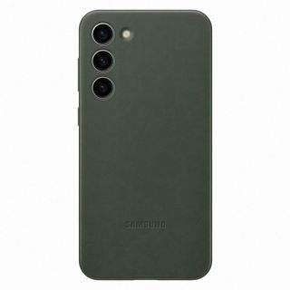 Samsung Leather Cover case for Galaxy S23+ case made of natural leather green  EF-VS916LGEGWW zaļš
