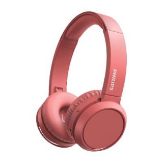 Philips Wireless On-Ear Headphones TAH4205RD / 00 Bluetooth®, Built-in microphone, 32mm drivers / closed-back, Red sarkans