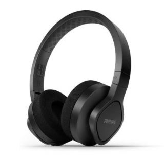 Philips Wireless sports headphones TAA4216BK / 00, Washable ear-cup cushions, IP55 dust / water protection