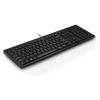 Aksesuāri datoru/planšetes - HP HP 125 USB Wired Keyboard, Sanitizable Black EST melns 
