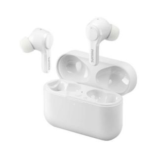 Philips True Wireless Headphones TAT3217WT / 00, IPX5 water resistant, Up to 26 hours of play time, Clear call quality, White balts