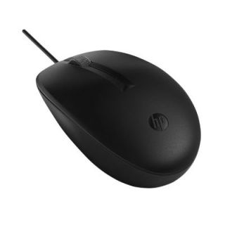 - HP HP 125 USB Wired Mouse, Sanitizable Black melns
