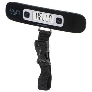 - Adler | Travel Luggage Scale | AD 8190 | Maximum weight  capacity  50 kg | Accuracy 10 g | Black