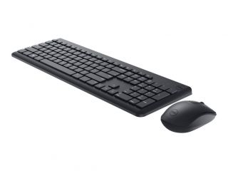 DELL KM3322W Keyboard and Mouse Set Wireless Ukrainian Black Numeric keypad melns