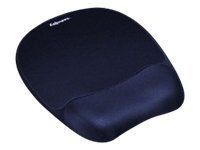 - Fellowes Foam mouse pad with wrist support, dark blue zils