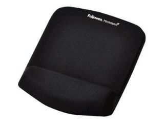 - Fellowes Mouse pad with wrist support PlushTouch, black melns