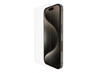 Belkin Belkin ScreenForce Pro UltraGlass2 Anti-Microbial Screen Protector Apple For iPhone 15 Pro Glass Transparent Clear Screen Protector