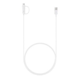 Samsung EP-DG930DWE Combo microUSB Data Cable with USB-C Reduction 1.5m White  Bulk