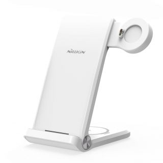 - Nillkin - Nillkin PowerTrio 3in1 Wireless Charger for Garmin Watch White