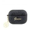 Aksesuāri Mob. & Vied. telefoniem GUESS 4G Script PC / PU Charm Case for AirPods Pro 2 Black 