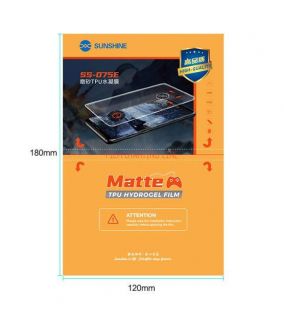 - SUNSHINE SS-075E Matte Hydrogel Films for Smartphones Pack 50 pcs