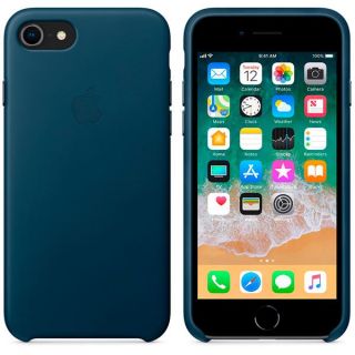 Apple iPhone 8 Leather Case MQHF2ZM / A Cosmo Blue zils
