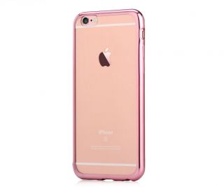 - DEVIA Apple iPhone 6 Plus / 6s Plus Glitter soft case Rose Gold rozā zelts