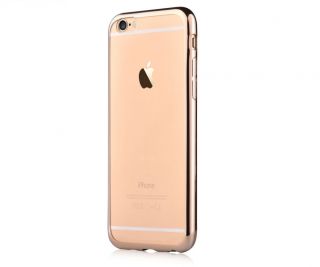 - DEVIA Apple iPhone 7 / 8 Glitter soft case Champagne Gold zelts