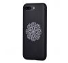 Aksesuāri Mob. & Vied. telefoniem - DEVIA Apple iPhone 7 Plus / 8 Plus Flower Embroidery Case Black melns Maciņi / Somiņa
