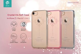- DEVIA Apple iPhone 7 Crystal Iris soft case Rose Gold rozā zelts