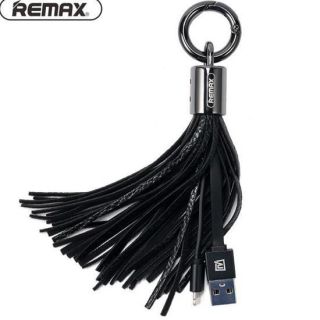 Remax Tassels Ring Cable for Micro Black melns