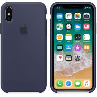 Apple iPhone X Silicone Case MQT32ZM / A Midnight Blue zils