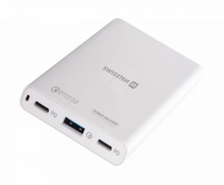 - Tīkla Lādētājs Piezīmjdatoru un MacBook uzlādē&amp;amp;#353;anai  /  60W  /  PD3.0  /  QC3.0  /  PPS  /  Balts