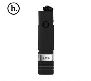 HOCO Beauty K3 Premium Bluetooth Selfie Stick 65 cm ar Portatīvu Pogu Melna