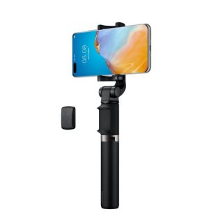 Huawei AF15 PRO Universāls Selfie Stick ar Bluetooth Tālvadības pulti un Tripodu izvelkamu Melns