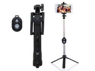 - AF15 Premium Bluetooth Selfie Stick 95 cm ar portatīvu pogu Melns