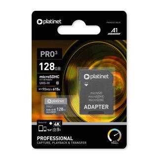 Platinet PRO3 128GB Micro SDXC Class 10 Atmiņas Karte