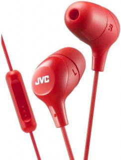 JVC HA-FX38M-R-E Marshmallow Austiņas ar Mikrofonu un vadības pulti Sarkanas