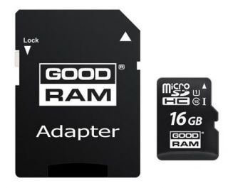 Goodram 16GB Micro SDHC U1-I Class 10 Atmiņas Karte ar Adapteri