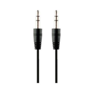 - + Aux Audio vads 3.5 mm -> 3.5 mm 1m Melns