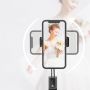 PRO P40 Universāls Selfie Stick ar Bluetooth Tālvadības pulti un Tripodu izvelkamu 18.5 67 cm Melns